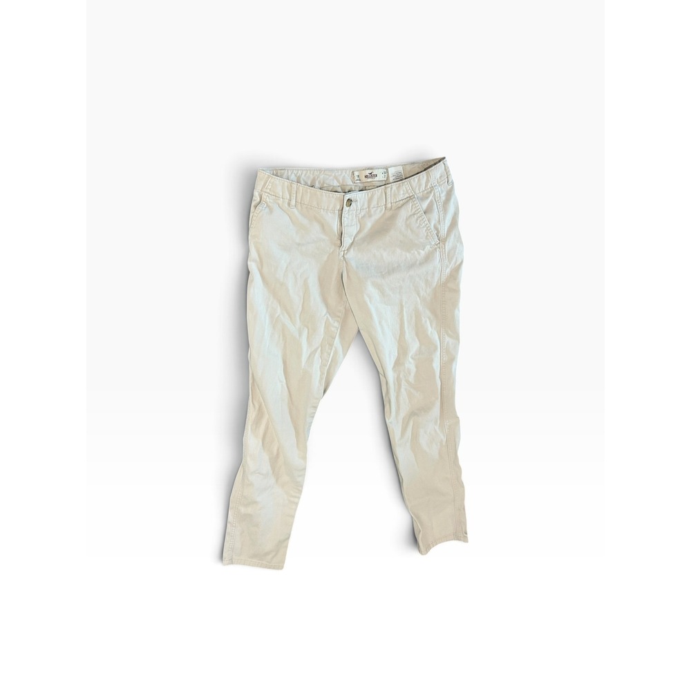 Hollister California Khaki Chino Pants Womens 11R W30 L31 Tan Cotton Twill Slim